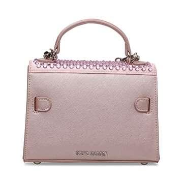 Steve Madden womens Steve Madden DIGNITY Rhinestone Crossbody, Pink, One Size US