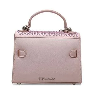 Steve Madden womens Steve Madden DIGNITY Rhinestone Crossbody, Pink, One Size US