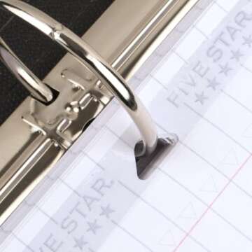 Five Star Loose Leaf Paper Plus Study App, Notebook Paper, Wide Ruled Filler Paper, Reinforced, Fights Ink Bleed, 8 x 10.5, 80 Sheets (150002)