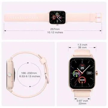 Fitpolo Smart Watch - Alexa Built-in, Fitness & Health Tracker