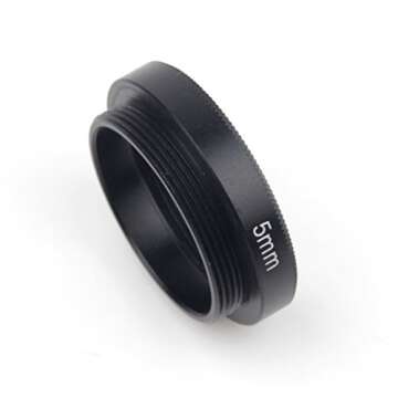 Pixco 5mm C-CS Mount Lens Adapter Ring Extension Tube CCTV Security Camera