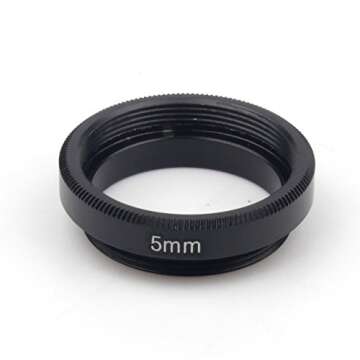 Pixco 5mm C-CS Mount Lens Adapter Ring Extension Tube CCTV Security Camera