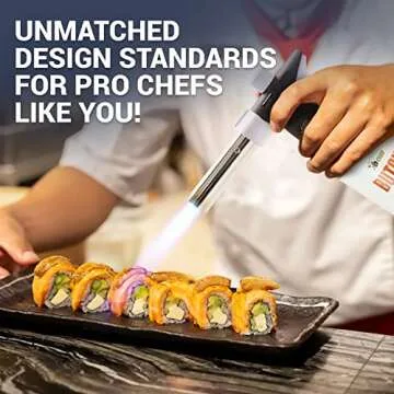Jo Chef Pro Butane Torch Lighter - Adjustable & Safe