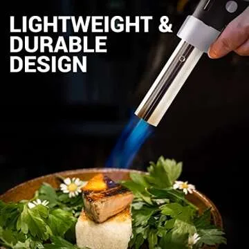 Jo Chef Pro Butane Torch Lighter - Safe and Adjustable