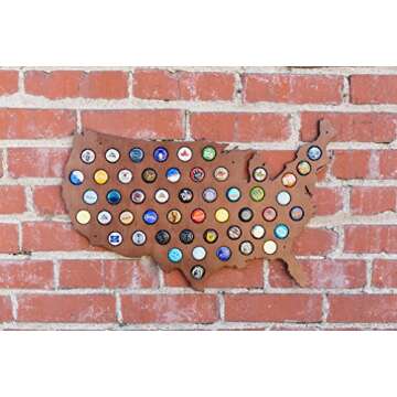 USA Beer Cap Map - Perfect Craft Beer Gift Holder