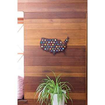 USA Beer Cap Map - Perfect Craft Beer Gift Holder