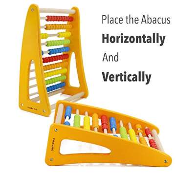 Pidoko Kids Abacus for Kids Math - Wooden Counting Toys for Toddlers - Montessori Math Manipulatives Beads - Educational Toys for Preschool Boys Girls 2 Year Olds And Up
