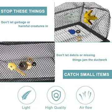 Durable Floor Register Cover Trap - 5-Pack Vent Filters