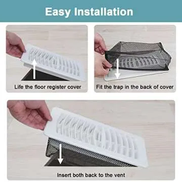 Durable Floor Register Cover Trap - 5-Pack Vent Filters