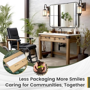 65x22 Gold Aluminum Alloy Full Length Floor Mirror by NeuType