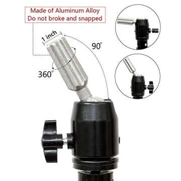 Lihui Wig Stand Tripod Wig Head Stand Mannequin Head Stand, Adjustable Mannequin Stand Tripod Wig Stand For Styling