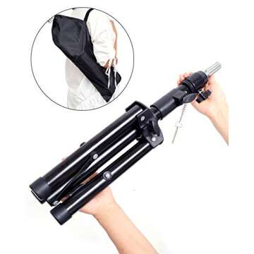 Lihui Wig Stand Tripod Wig Head Stand Mannequin Head Stand, Adjustable Mannequin Stand Tripod Wig Stand For Styling