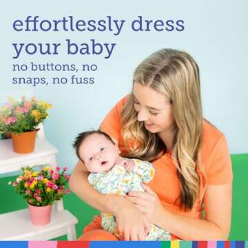 Magnetic Baby Footie Pajamas Organic Cotton Quick Dress