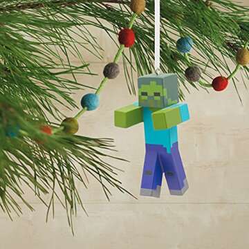 Hallmark Minecraft Zombie Ornament for Holiday Cheer
