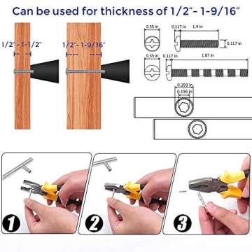 Ravinte Matte Black Cabinet Knobs - Stylish Drawer Handles