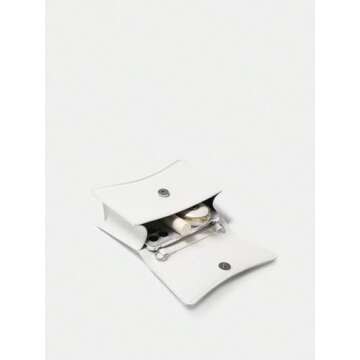 QWINEE Women's Mini Evening Bag Rhinestone Decorated Clutch Purse Prom Bags Sparkle Mini Square Handbags White one-size