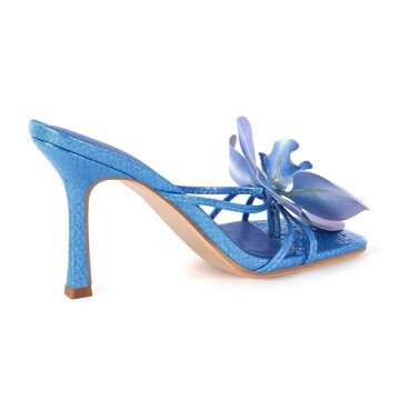 Stylish Floral Slip On Mule Sandals for Weddings