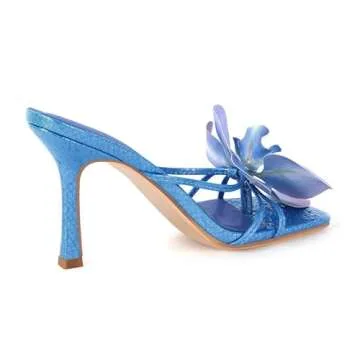 Stylish Floral Slip On Mule Sandals for Weddings