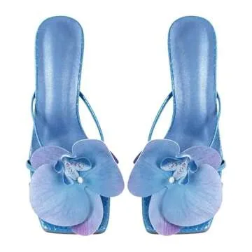 Stylish Floral Slip On Mule Sandals for Weddings