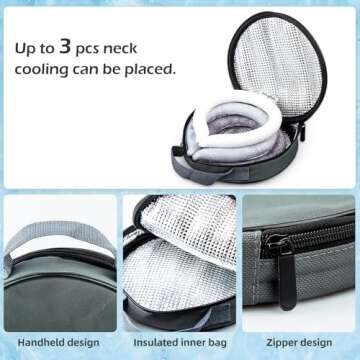 Neck Cooling Tube with Insulated Bag for Hot Weather