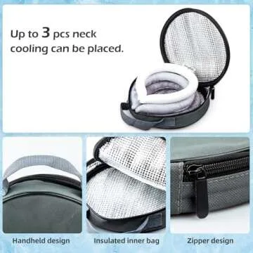 Neck Cooling Tube with Insulated Bag for Hot Weather