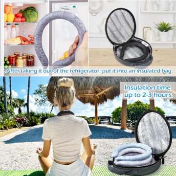 Neck Cooling Tube with Insulated Bag for Hot Weather