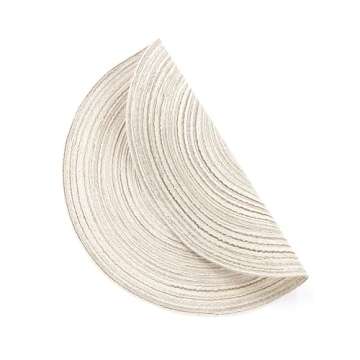 Stylish SHACOS Round Placemats Set of 6 for Dining