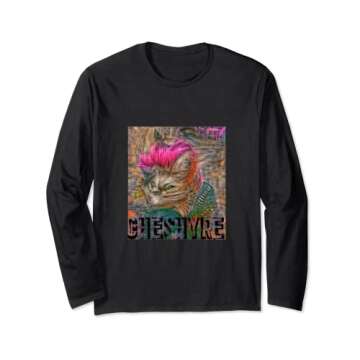 Cyber Machine Cheshyre Punk Long Sleeve T-Shirt - Rebel in Style