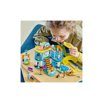 LEGO Friends Sea Rescue Center 41736 Building Toy for Ages 7+, with 3 Mini-Dolls, 2 Otters, a Seahor...