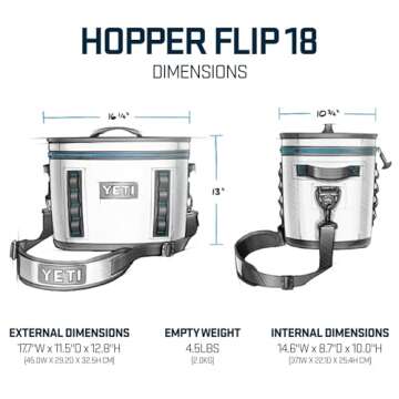YETI Hopper Flip 18 Portable Cooler, King Crab