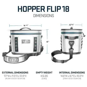 YETI Hopper Flip 18 Portable Cooler, King Crab