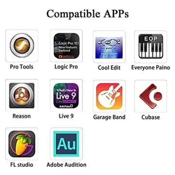 Belcompany Lightning to MIDI Cable for iOS Devices 3.3FT