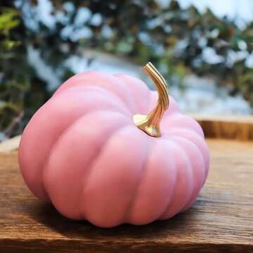 20 PCS Velvet Pumpkins for Decorating, Blue Pink Black White Foam Artificial Pumpkins for Fall Table Decor, Rustic Fall Harvest, Pumpkin Decorations for Thanksgiving, Home Table Centerpieces, Wedding