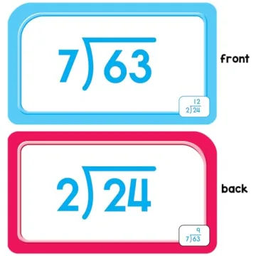 School Zone Division Flash Cards Ages 9 and Up for Learning