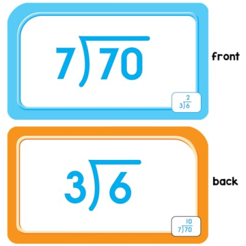 School Zone Division Flash Cards Ages 9 and Up for Learning