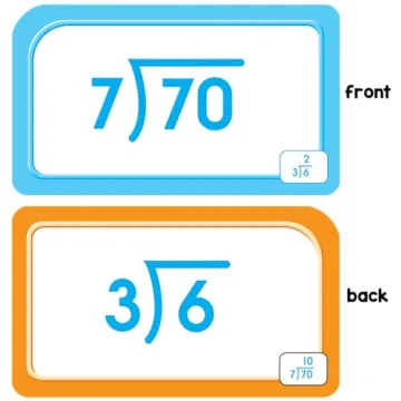 School Zone Division Flash Cards Ages 9 and Up for Learning