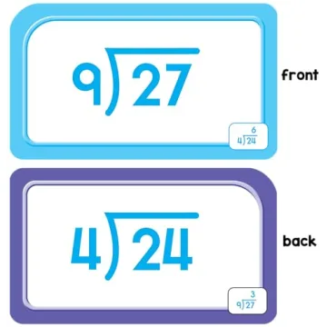 School Zone Division Flash Cards Ages 9 and Up for Learning