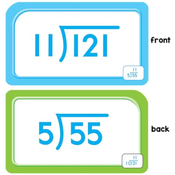School Zone Division Flash Cards Ages 9 and Up for Learning