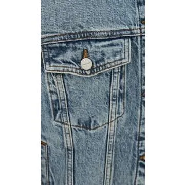 Stylish ANINE BING Rory Jacket in Washed Blue Denim