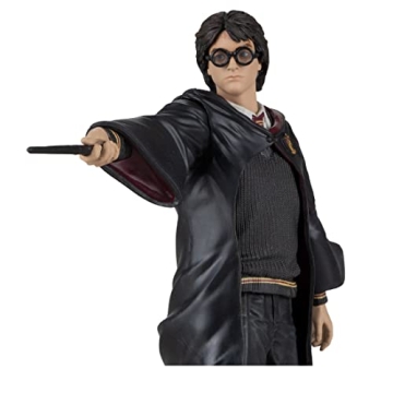 Collectible Harry Potter Figure with Scenic Backdrop