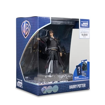 Collectible Harry Potter Figure with Scenic Backdrop