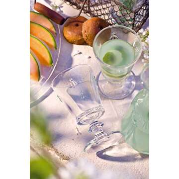 La Rochere Napoleon Bee Stemmed Wine Glass Set of 6 – Vintage Wine Glasses – La Rochere Bee Glassware Sets (9 oz)