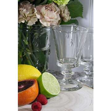 La Rochere Napoleon Bee Stemmed Wine Glass Set of 6 – Vintage Wine Glasses – La Rochere Bee Glassware Sets (9 oz)