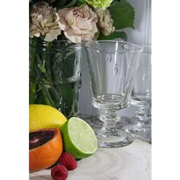 La Rochere Napoleon Bee Stemmed Wine Glass Set of 6 – Vintage Wine Glasses – La Rochere Bee Glassware Sets (9 oz)