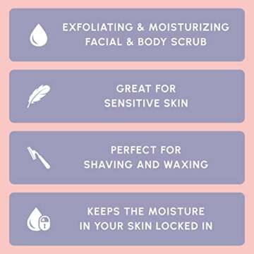 Brooklyn Botany Brown Sugar Body Scrub & Coconut Milk Body Scrub - Exfoliating Body and Face Scrubs – Moisturizing Scrub for Stretch Marks, Acne and Signs of Aging – Gift for Women - 10 oz