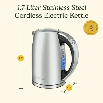 Cuisinart 1.7L Electric Kettle with 6 Temperatures