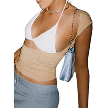 Remidoo Women's Backless T Shirt - Style & Comfort