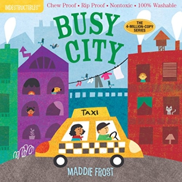 Indestructibles Busy City Book Durable Interactive Fun