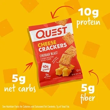 Quest Nutrition Cheese Crackers Cheddar Blast 10g Protein