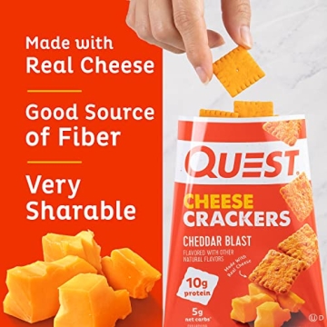 Quest Nutrition Cheese Crackers Cheddar Blast 10g Protein